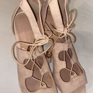 Elegant Beige Women's Heels